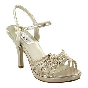 Elegant Champagne Strappy Heels